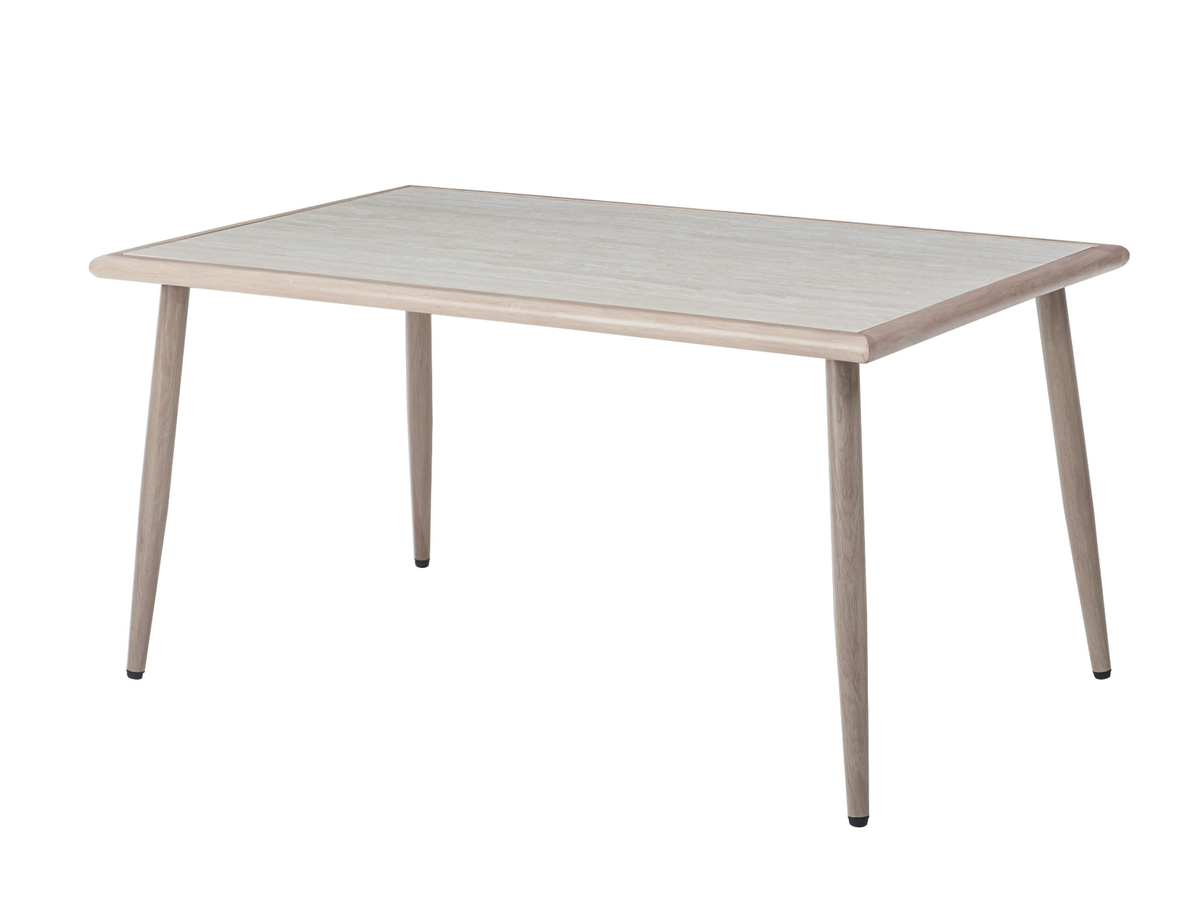 Стол садовый обеденный Vetro Mebel Брайтон ODT-35 150х90х75 см Дрифтвуд/Белый дуб