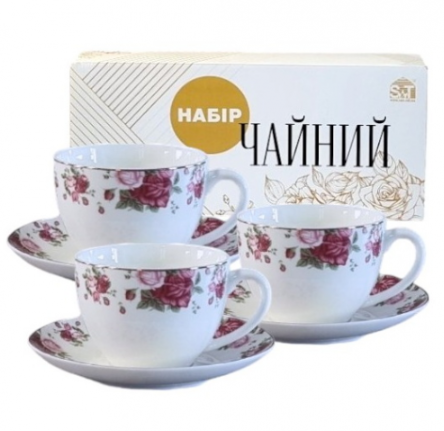 Набор чайный S&T Винтаж фарфоровый 1753-11 240 мл 12 пр. (25542157) Набор чайный S&T Винтаж фарфоровый 1753-11 240 мл 12 пр. (25542157)