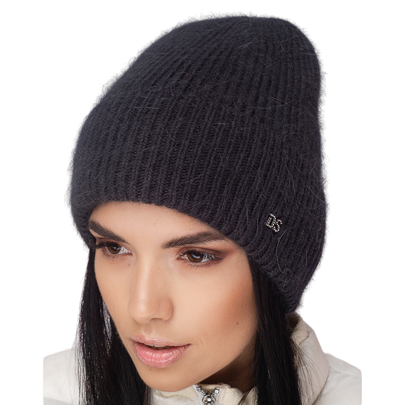 Шапка ангоровая женская Leks Конфетти one size Антрацитовый овый - фото 1 Шапка ангоровая женская Leks Конфетти one size Антрацитовый овый - фото 1