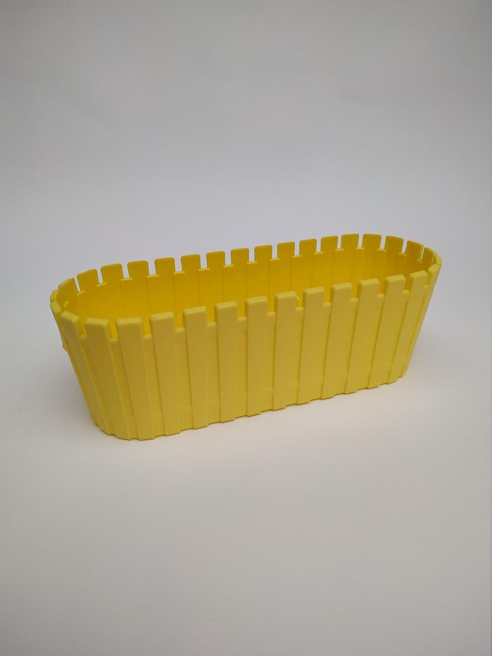 Горшок для цветов Рoliwork Akasya Cactus Triple Fresh Mix овальный 0,3 л 18x6x6 см Желтый