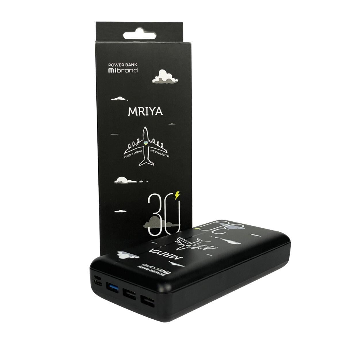 Портативное зарядное устройство Mibrand 30000 mAh MI30K Mriya Black (10307354)