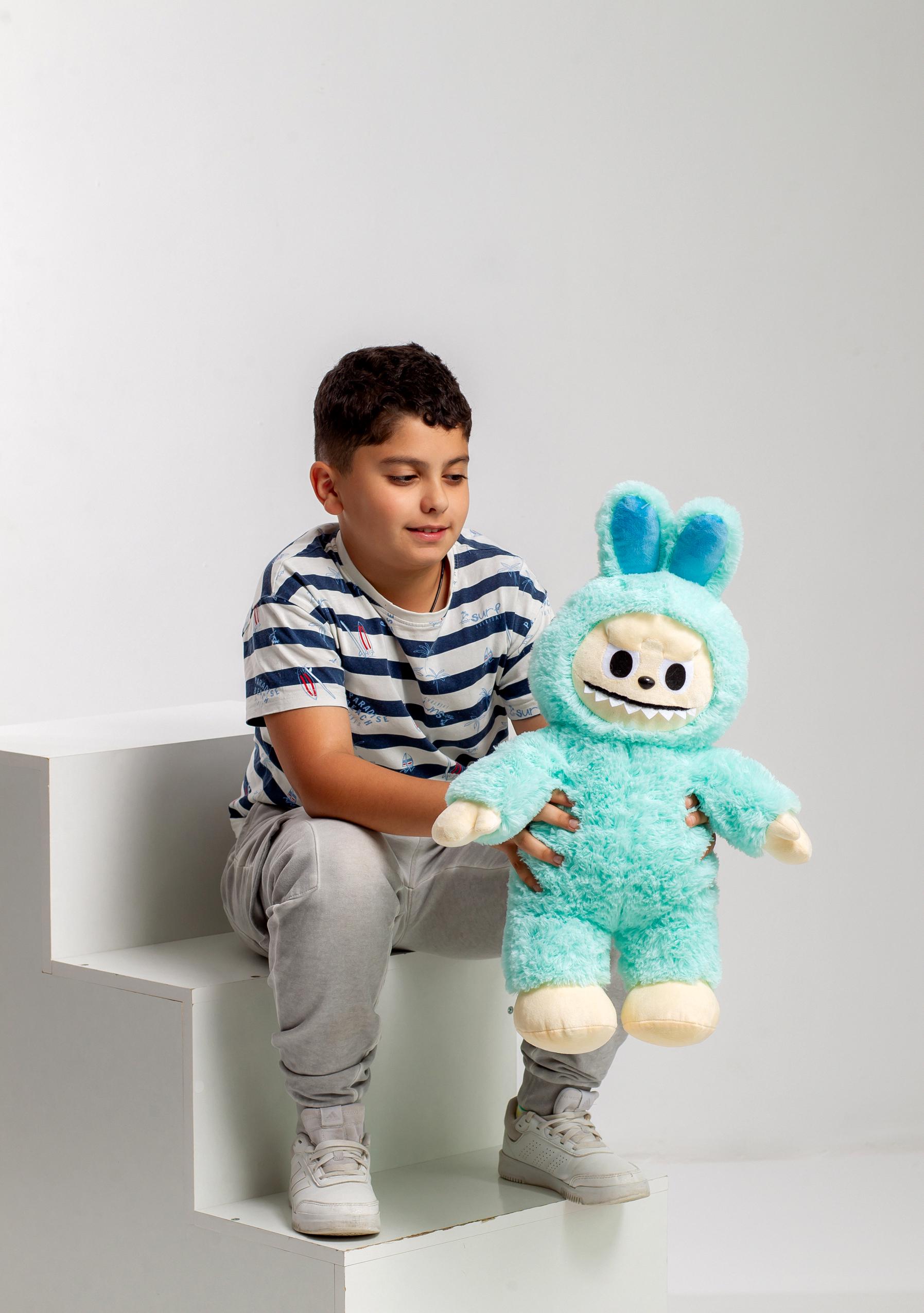 Игрушка мягкая Labubu Голубой - фото 4