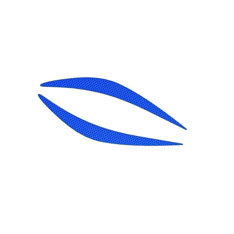 Наклейки світловідбивні Стрілки для автомобільних фар 2 шт. Синій (2789190702)