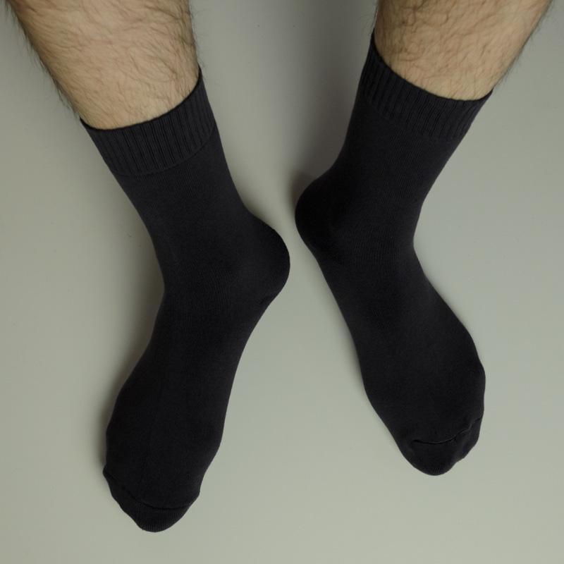 Носки мужские зимние GM Textile Термо высокие р. 41-46 Серый (gm-socks-1-grey) - фото 4