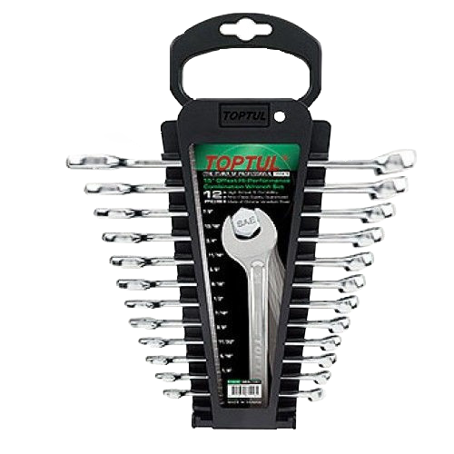 Набор комбинированных ключей Toptul GBAC1201 на холдере 12 шт. (106-112-GBAC1201)