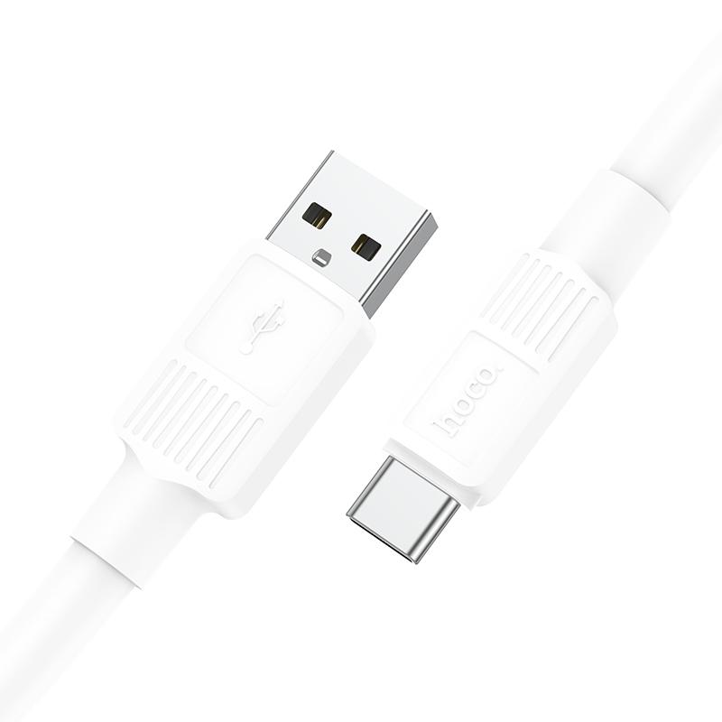 Кабель Hoco Type-C Solid X84 1 м White (9823139) - фото 3