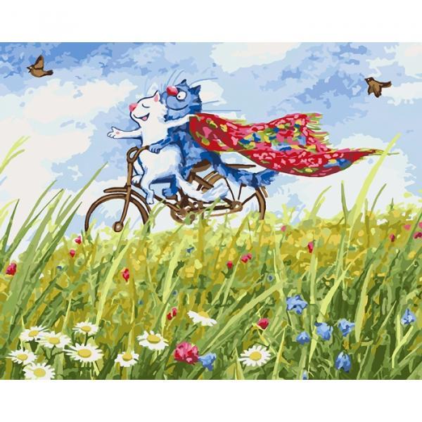 Картина по номерам Идейка Животные Полет чувств в 40х50 см термопакете (КНО4097-mt)