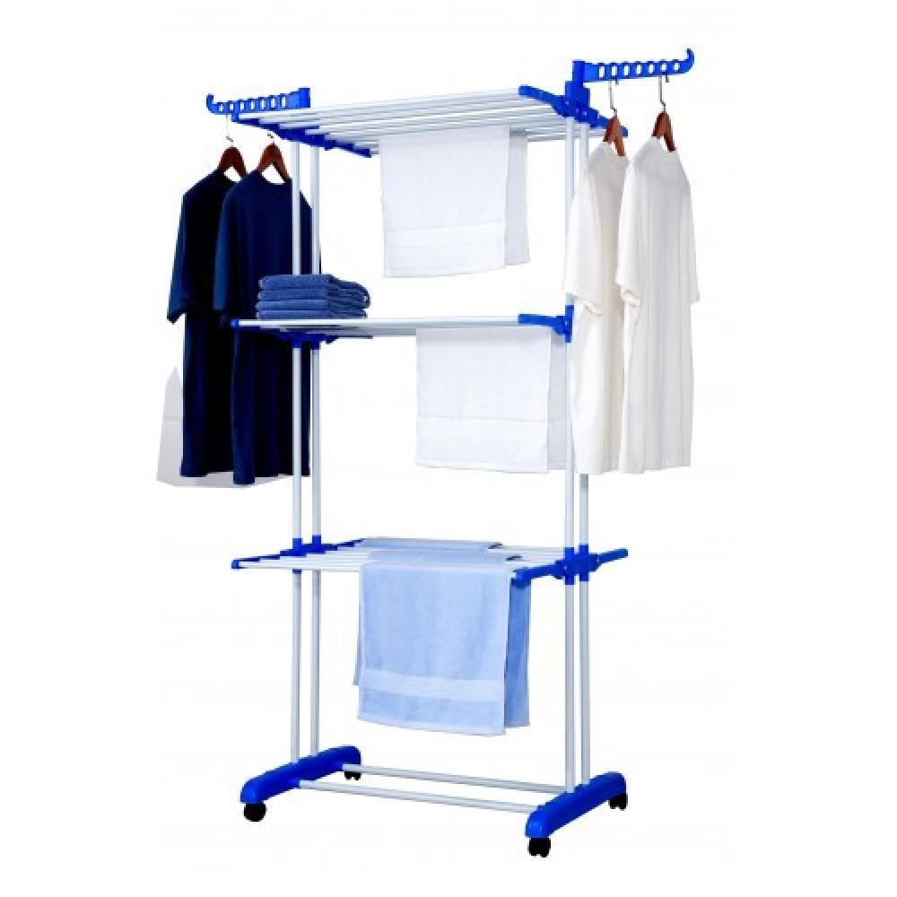 Сушилка многоярусная Garment rack with wheels для белья до 40 кг - фото 6