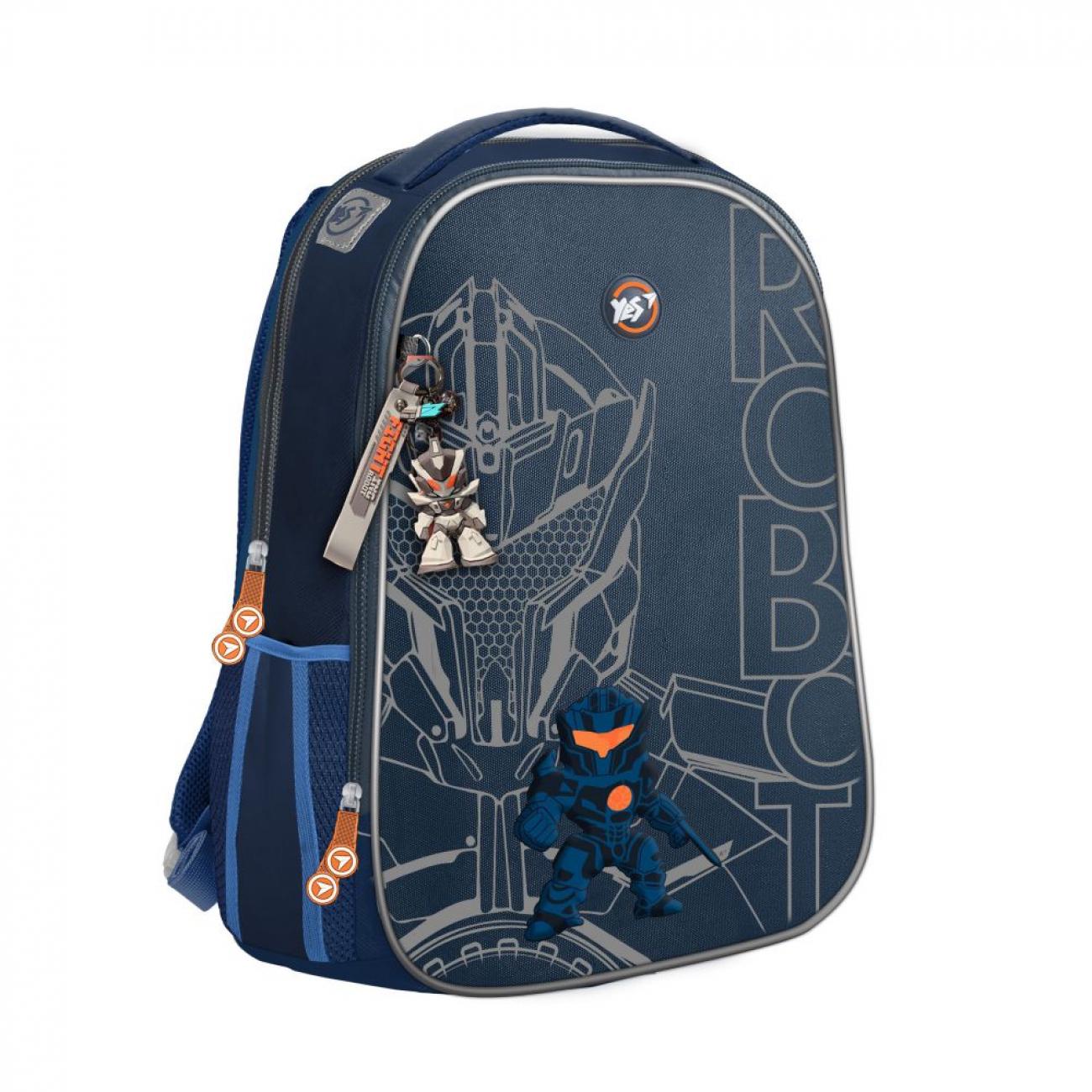 Рюкзак школьный каркасный YES Fighter H-100 с ортопедической спинкой (559555)