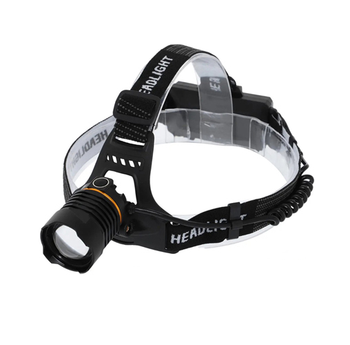 Фонарь налобный PLD-8059-P50-UV Black