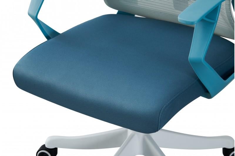 Офісне крісло Comfort Line УНО Сірий/Аква (N-54952) - фото 4 Офісне крісло Comfort Line УНО Сірий/Аква (N-54952) - фото 4