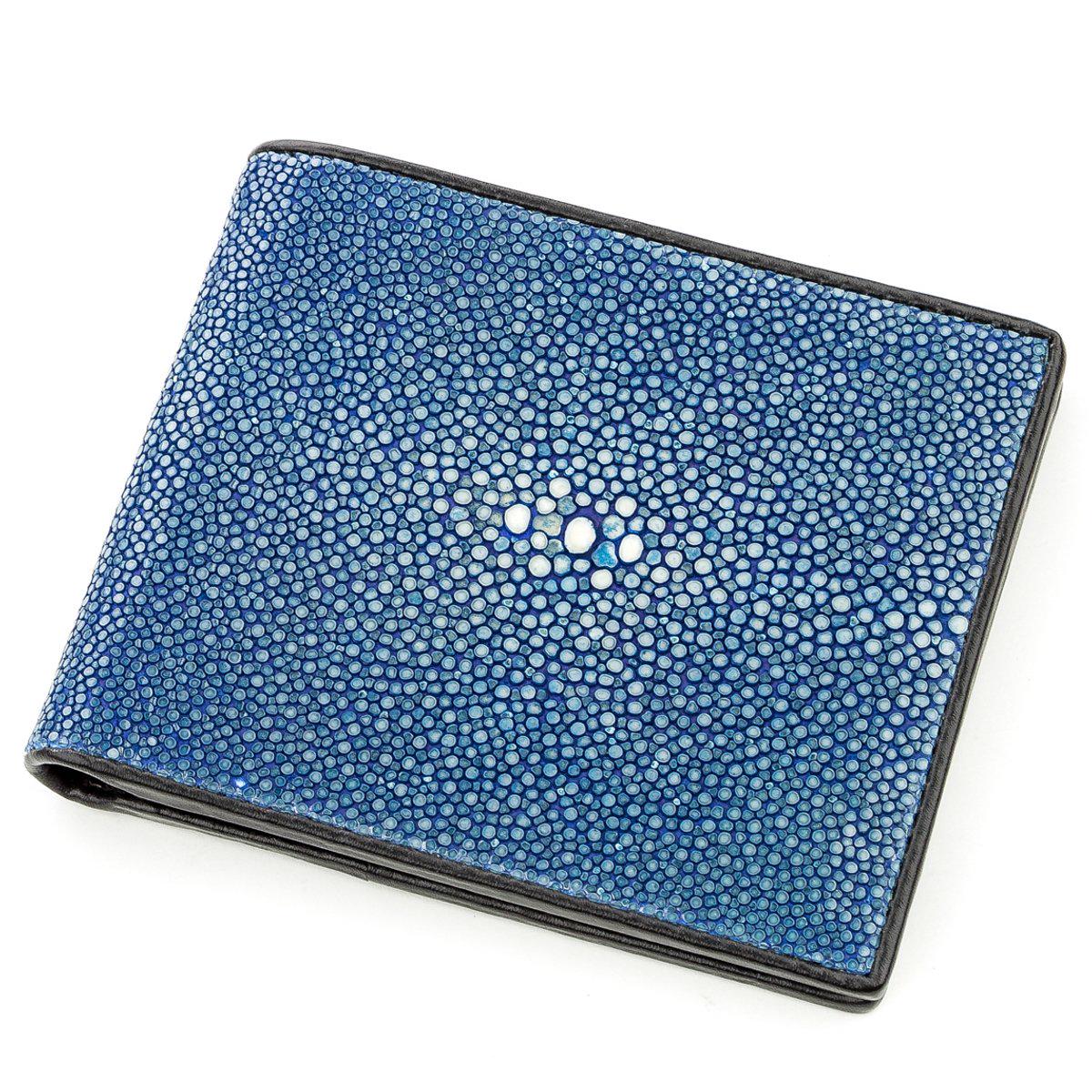 Кошелек кожаный Stingray Leather 18565 Синий (23853)