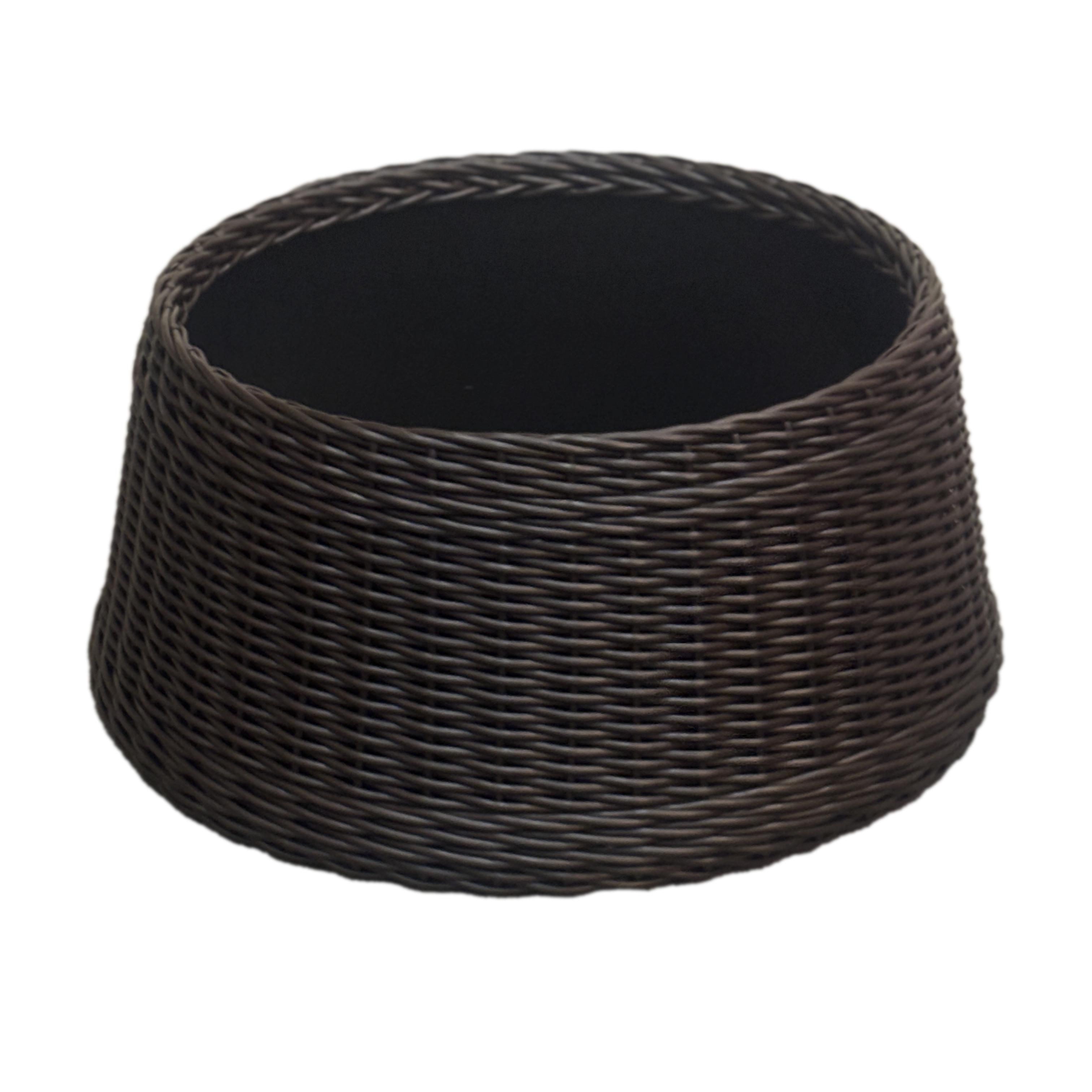 Подставка-юбка под елку плетеная из искусственного ротанга/ручной работы M Венге (31230127)