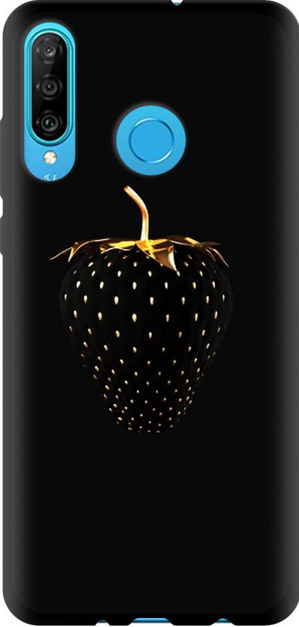 Чехол на Huawei P30 Lite Черная клубника (3585b-1651-42517)