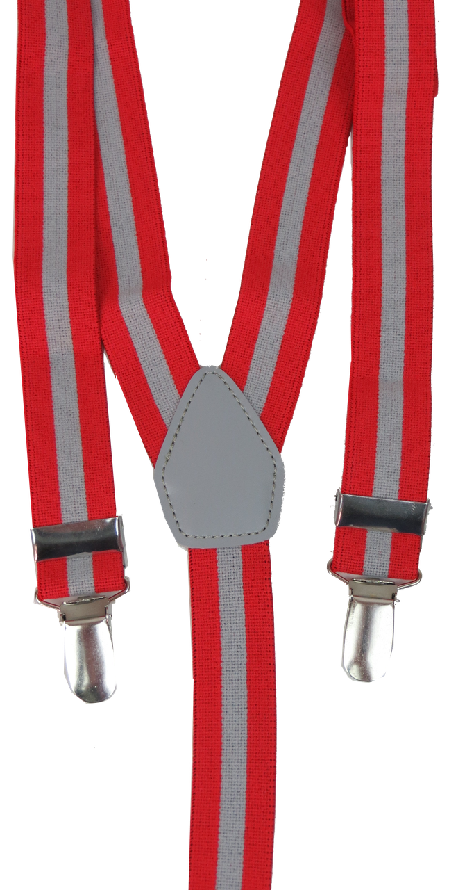 Подтяжки мужские для брюк Martom Troll Красный с серым - фото 2 Подтяжки мужские для брюк Martom Troll Красный с серым - фото 2