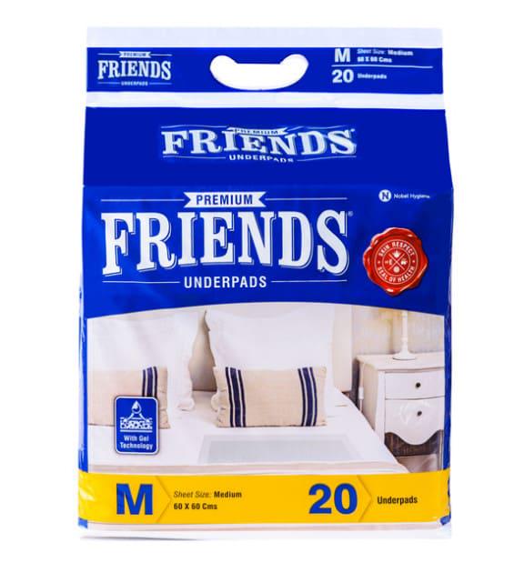 Пеленки гигиенические Friends Premium одноразовые 60х60 см 20 шт. (4820185412513) Пеленки гигиенические Friends Premium одноразовые 60х60 см 20 шт. (4820185412513)
