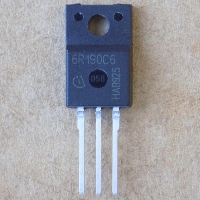 Транзистор 6R190C6 IPA60R190C6/TO220F (50434)