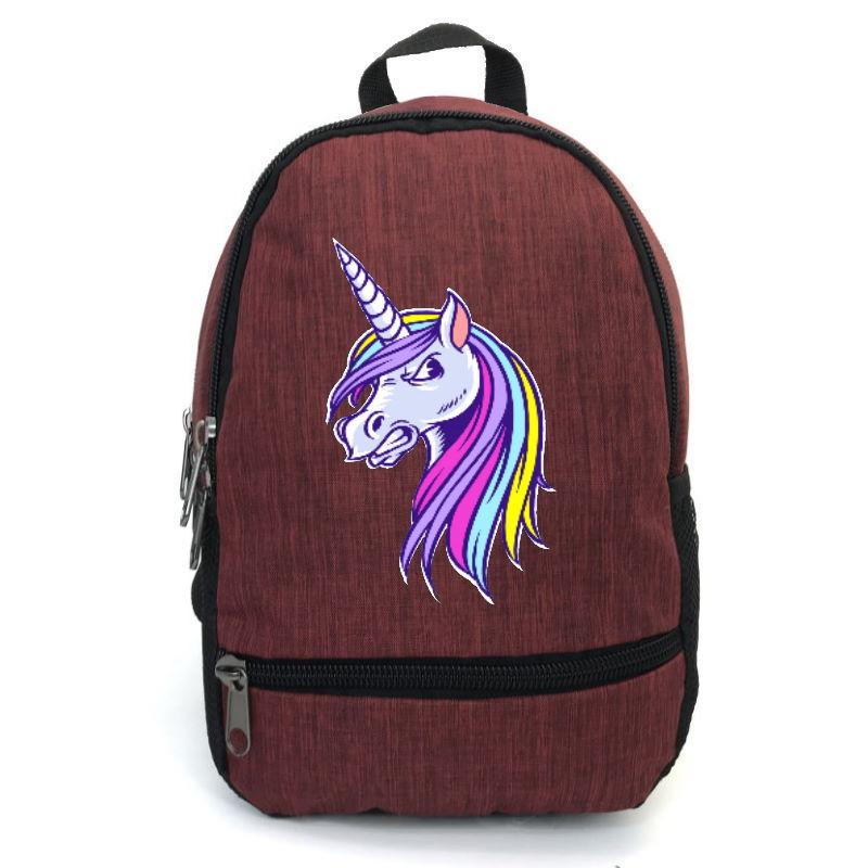 Шкільний рюкзак дитячий Cappuccino Toys EDN-007 з принтом Unicorn 12,5 л Червоний (1369989195)