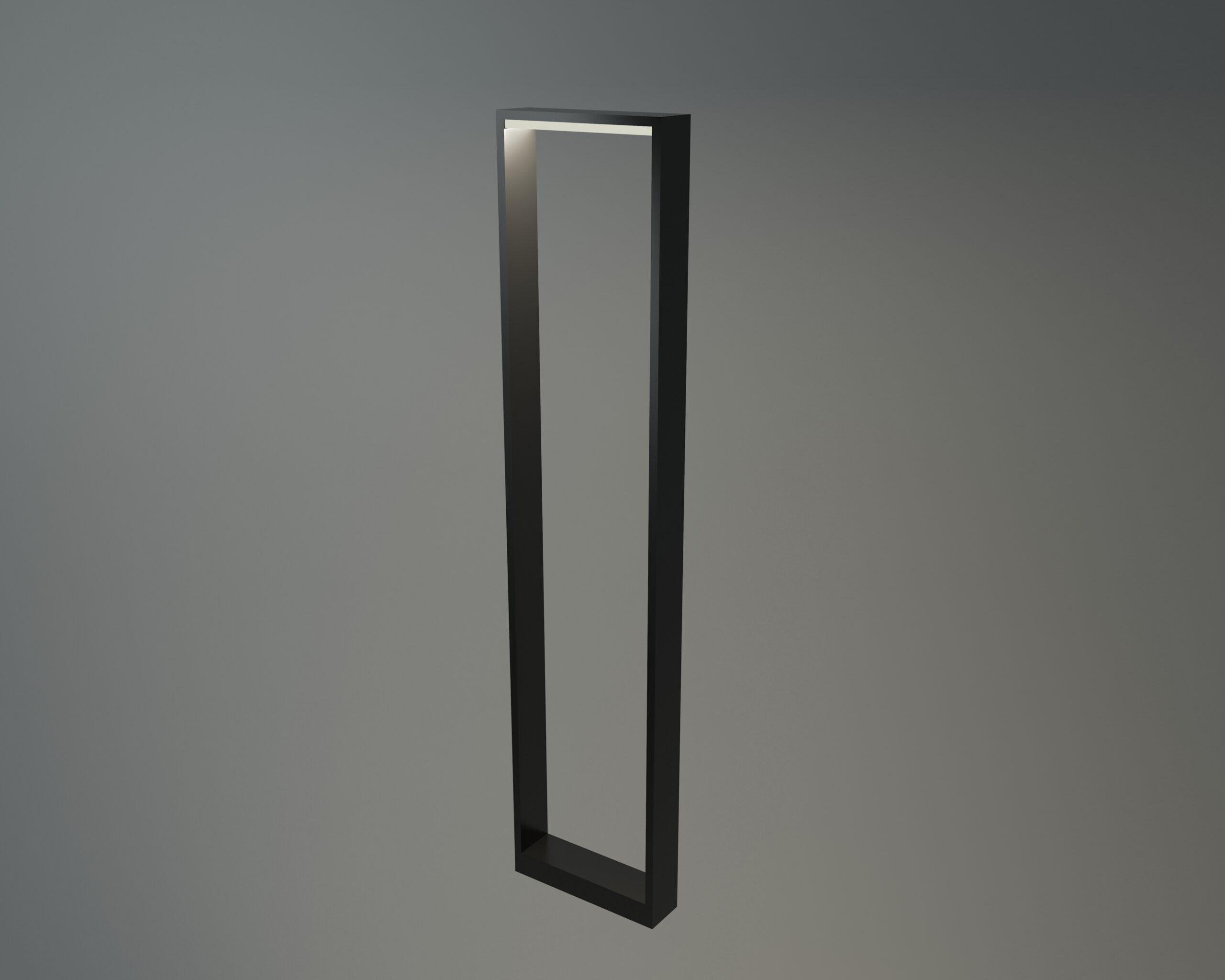 Светильник светодиодный MG RIM уличный столбик Черный матовый (8183)