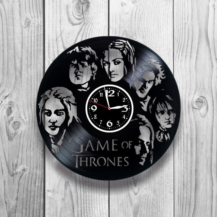 Часы настенные Игра престолов 0325 из виниловой пластинки