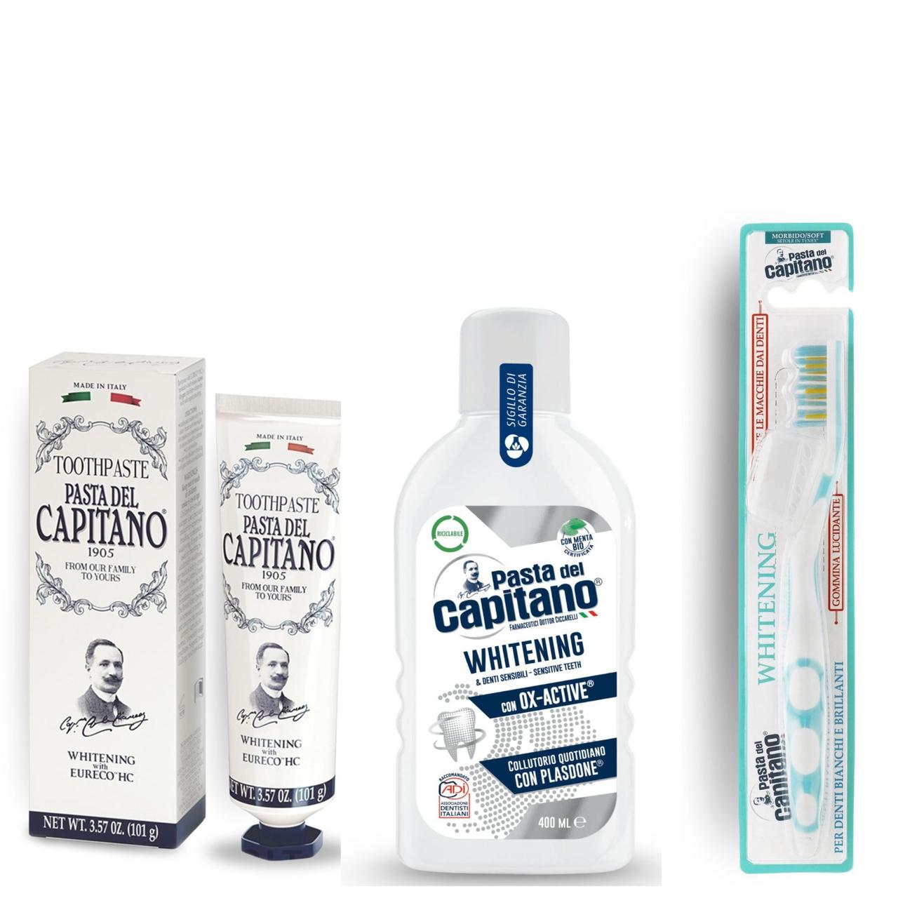 Набір для догляду за порожниною рота Pasta del Capitano Whitening відбілюючий