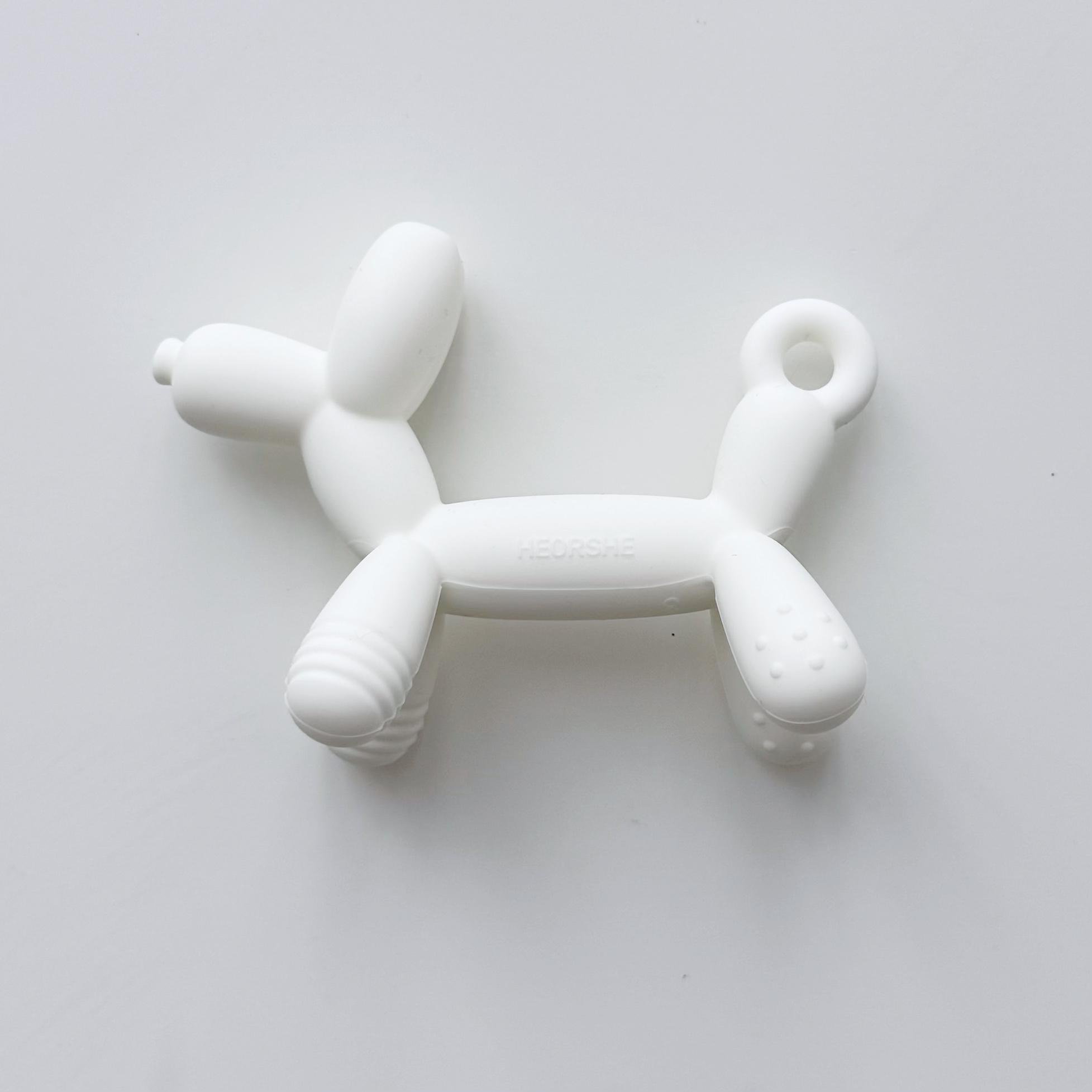 Прорезыватель силиконовый HEORSHE Puppy White