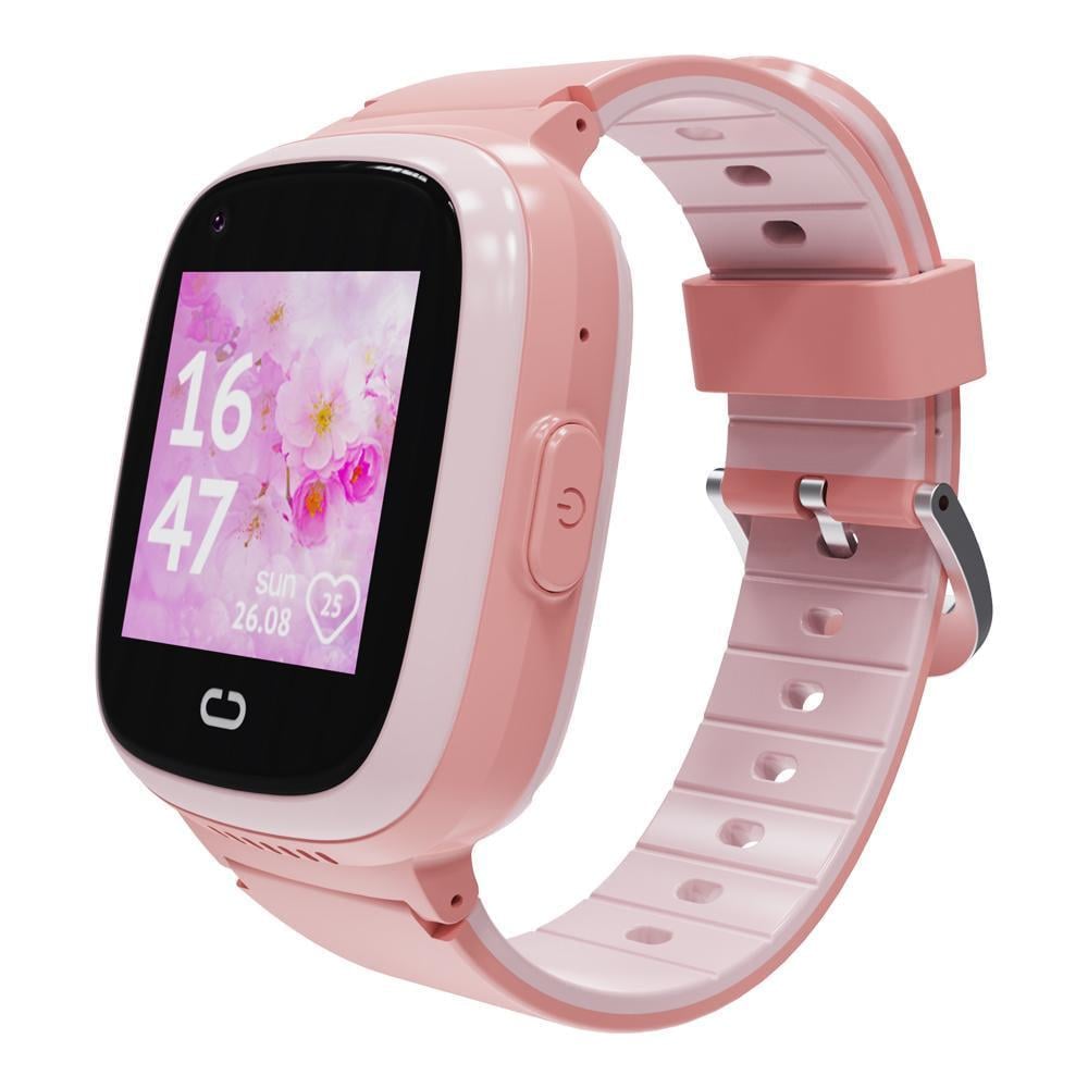 Смарт-часы детские Lemfo T26/GPS/камерой/прослушкой Розовый (36237977)