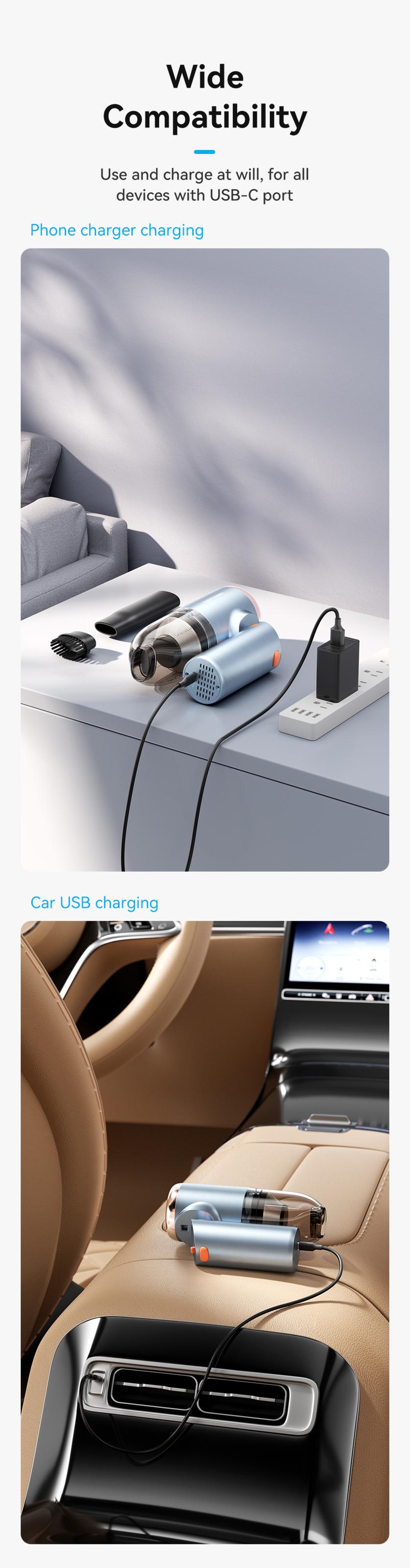 Автопилосос бездротовий Vention 70W 5000Pa Синій (KRAL0) - фото 12