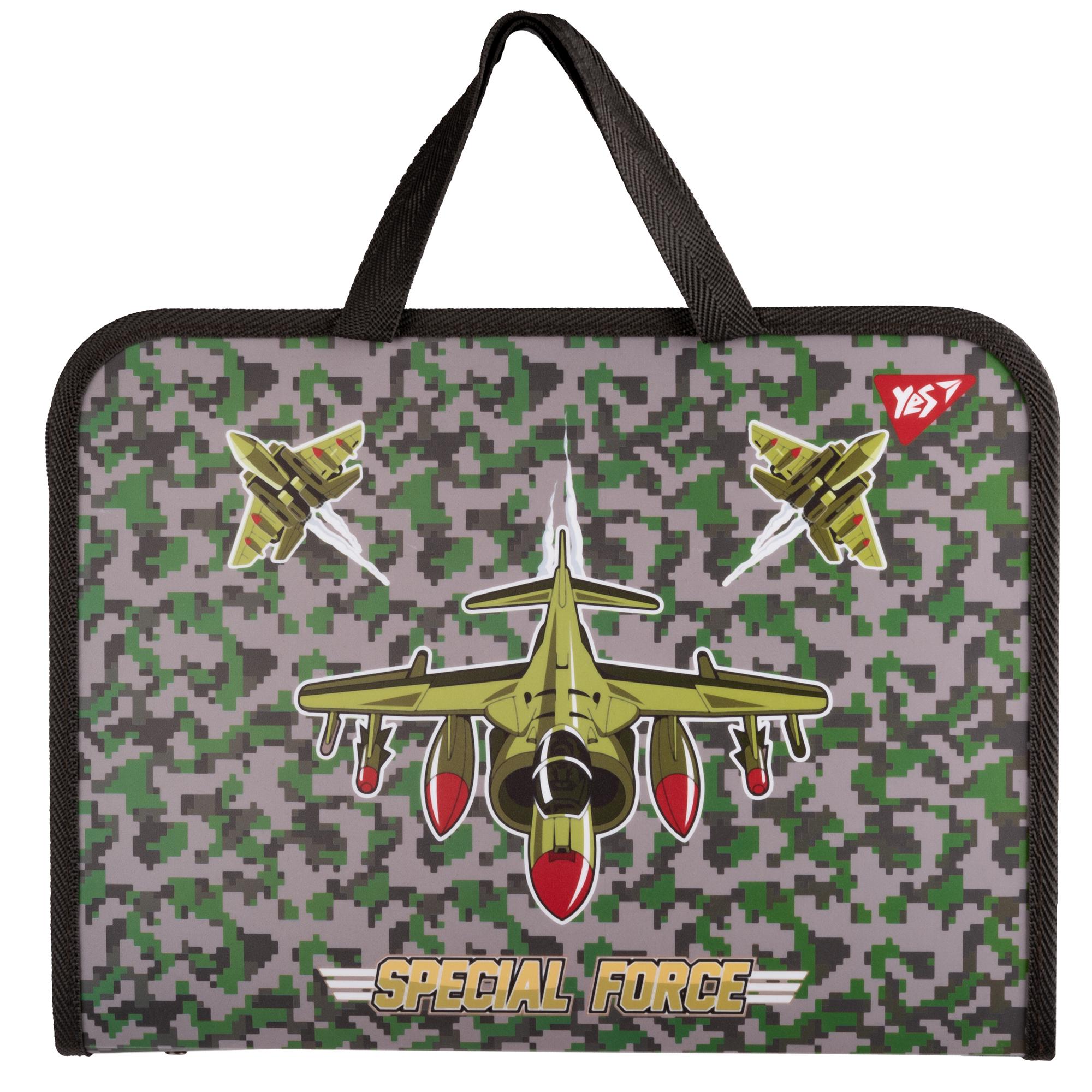 Папка-портфель школьный YES Military FC (492243)