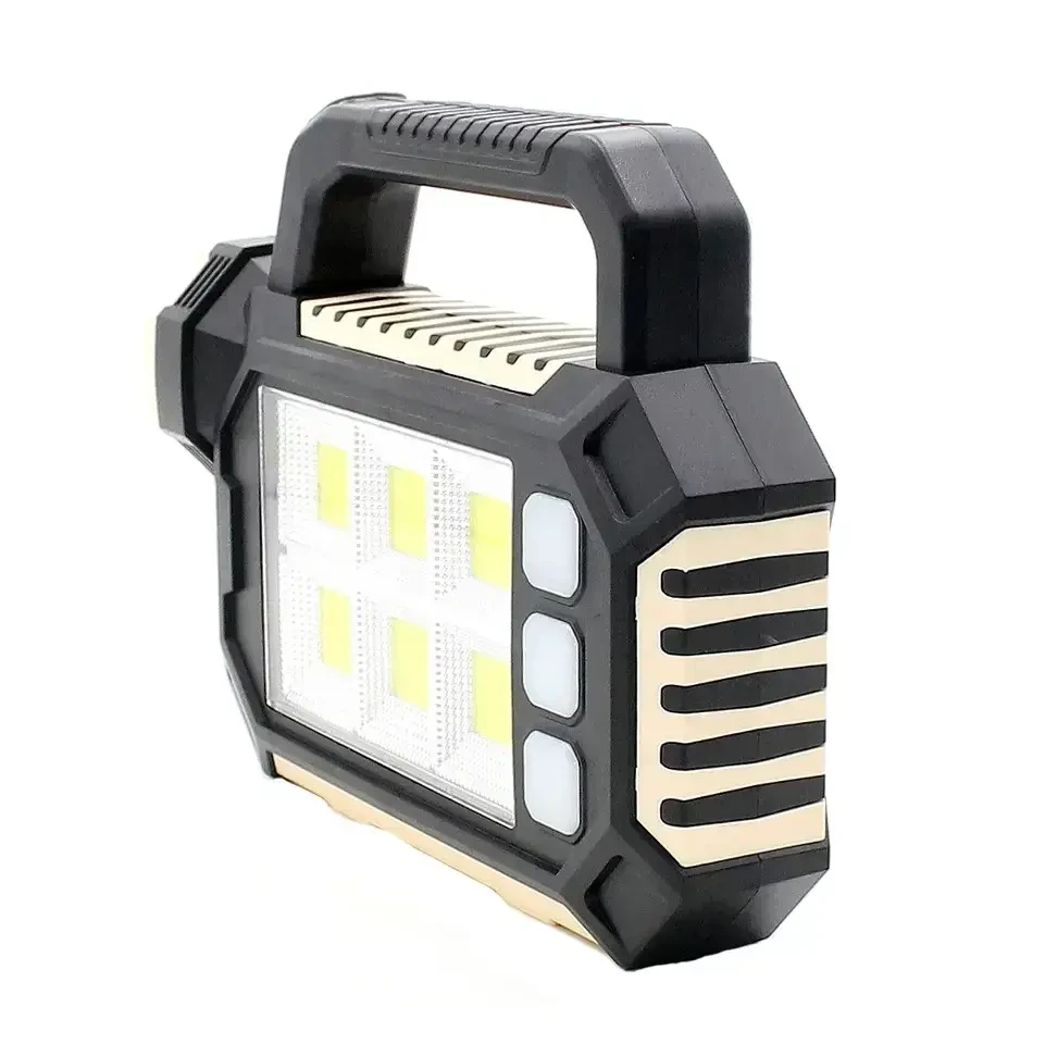 Фонарь ручной светодиодный на солнечной батарее аккумуляторный (8029-1-A)