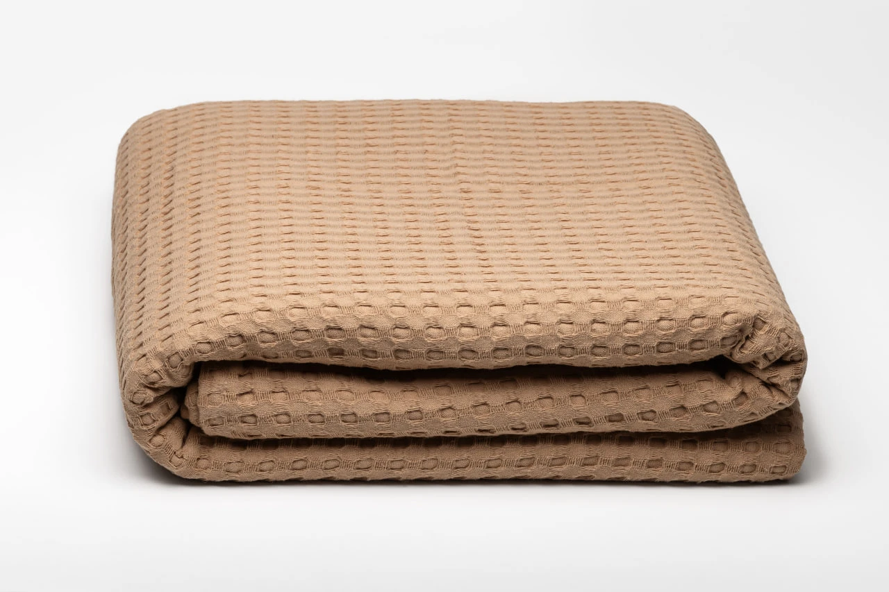Плед вафельный HYGG семейный 230х250 см Бежевый (311176) - фото 2 Плед вафельный HYGG семейный 230х250 см Бежевый (311176) - фото 2