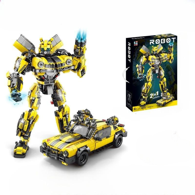 Конструктор Робот трансформер Бамблбі 2в1 1254 дет. Жовтий (8842)