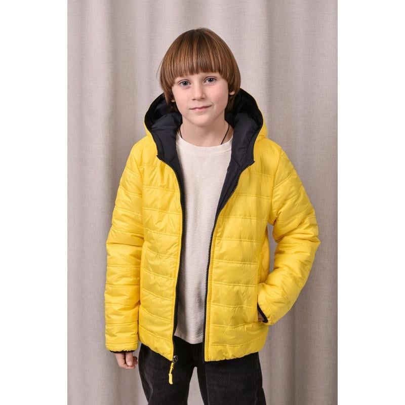 Куртка осенняя для мальчика двухсторонняя 146 см Желтый с синим (2733712854) Куртка осенняя для мальчика двухсторонняя 146 см Желтый с синим (2733712854)