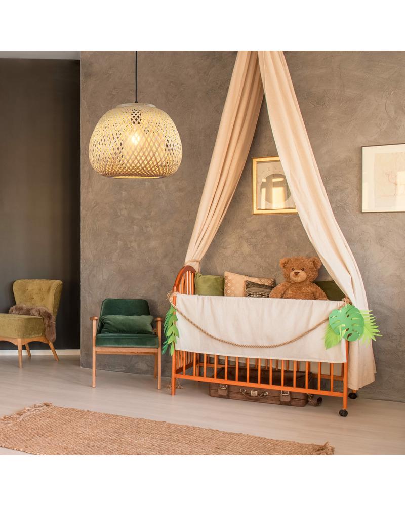 Подвесной светильник Polux 329196 Zanzibar E27 2x20W бохо IP20 Бежевый (24575682) - фото 2