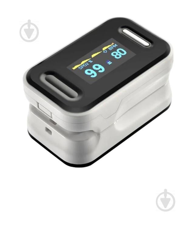 Пульсоксиметр на палец OYK-81C для изменения пульса и сатурации крови Pulse Oximeter White (MAS40389) - фото 1