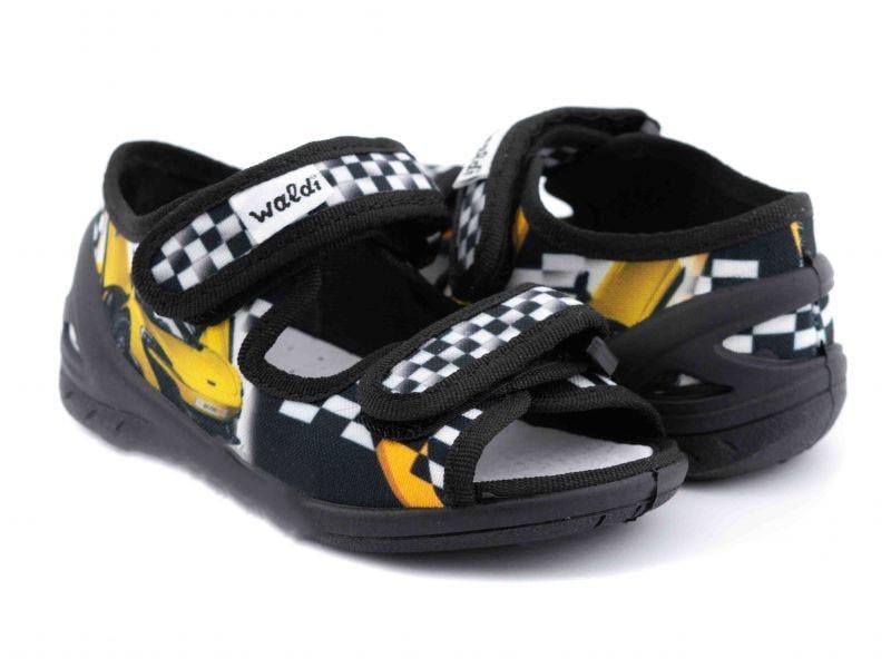 Тапочки для хлопчиків Waldi 362114/23 на липучках р. 23 Чорний