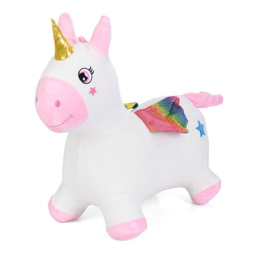 Детский прыгунок Единорог резиновый в чехле (MS 4491)