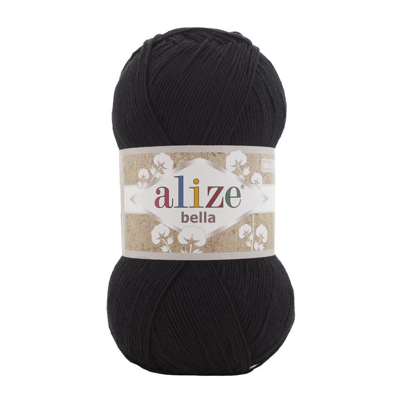 Пряжа Alize Bella 60 Чорний