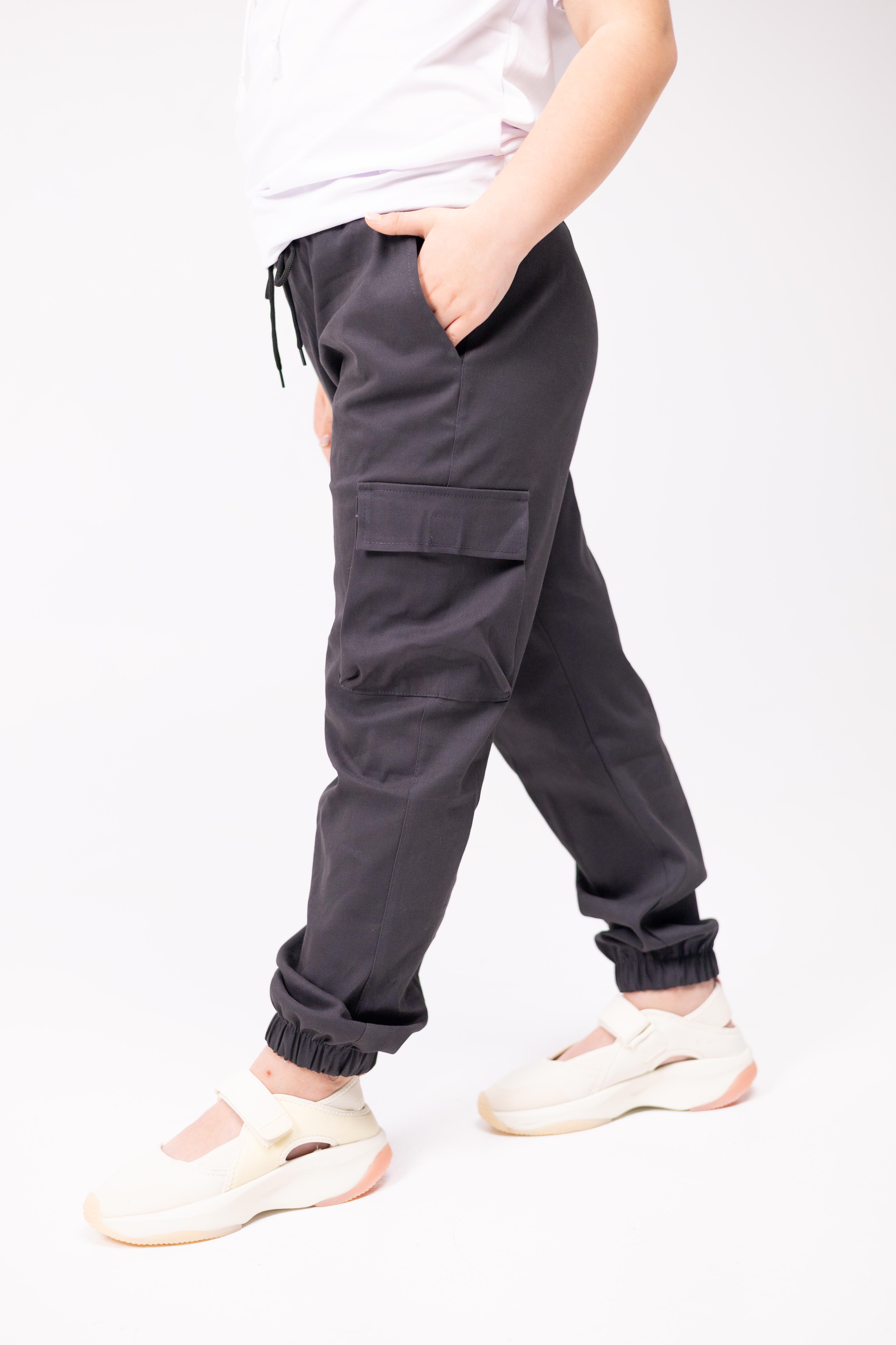 Джогеры детские на девочку демисезонные р. 122 Графитовый (джграфит-122д2) - фото 3 Джогеры детские на девочку демисезонные р. 122 Графитовый (джграфит-122д2) - фото 3