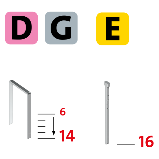 Степлер строительный Novus J51 ручной набор в кейсе (030-0470) - фото 2