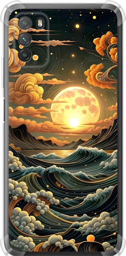 Чехол на Xiaomi Poco M3 Арт волны (6332sp-2200-42517) Чехол на Xiaomi Poco M3 Арт волны (6332sp-2200-42517)