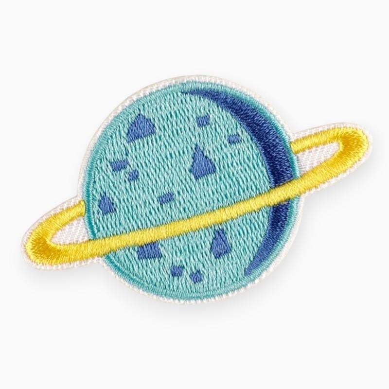 Термоаппликация Uranus planet вышитая 4,1х6,5 см 1 шт. Голубой (АК4165п21)
