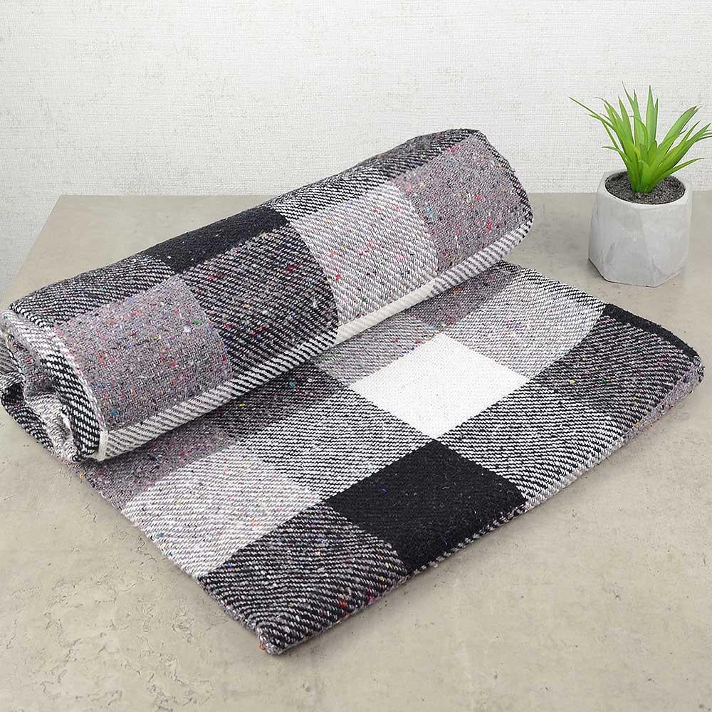 Плед-покрывало полушерстяной 140х200 см Фиолетовый