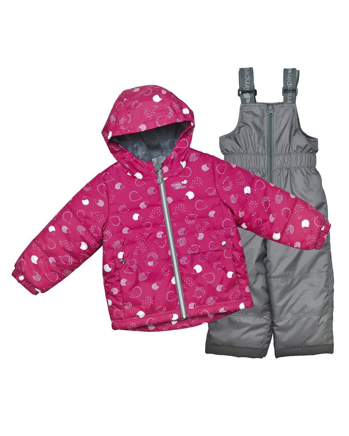 Комплект зимний Perlim pinpin 80 см малиновый Серый (VH278G)