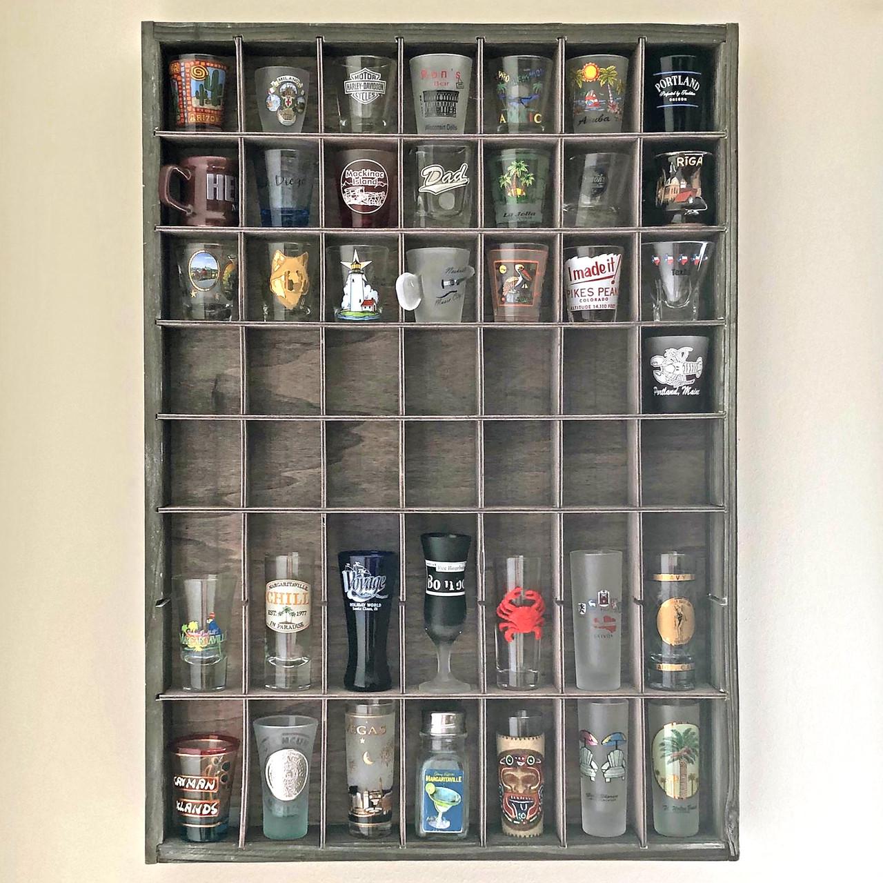 Полка для рюмок из дерева Саутле Мокко (ПДШ-001010)