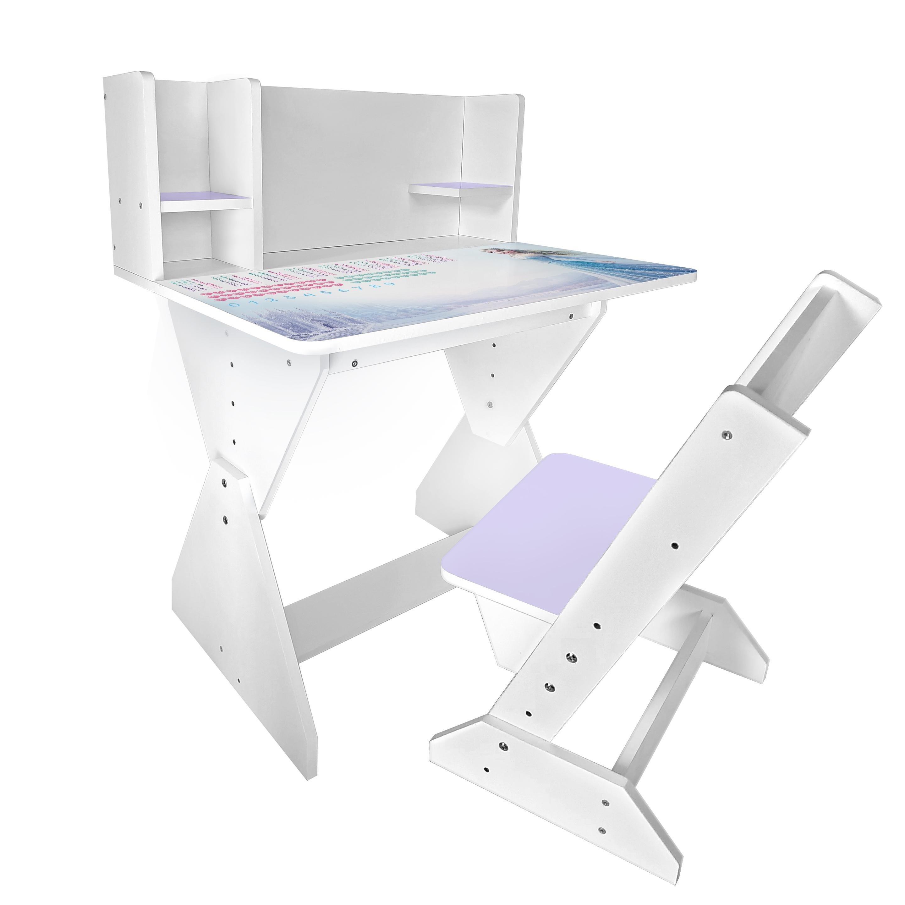 Парта со стульчиком Холодное сердце П03 с увеличенной столешницей для обучения с ноутбуком/планшетом (251128) - фото 1 Парта со стульчиком Холодное сердце П03 с увеличенной столешницей для обучения с ноутбуком/планшетом (251128) - фото 1