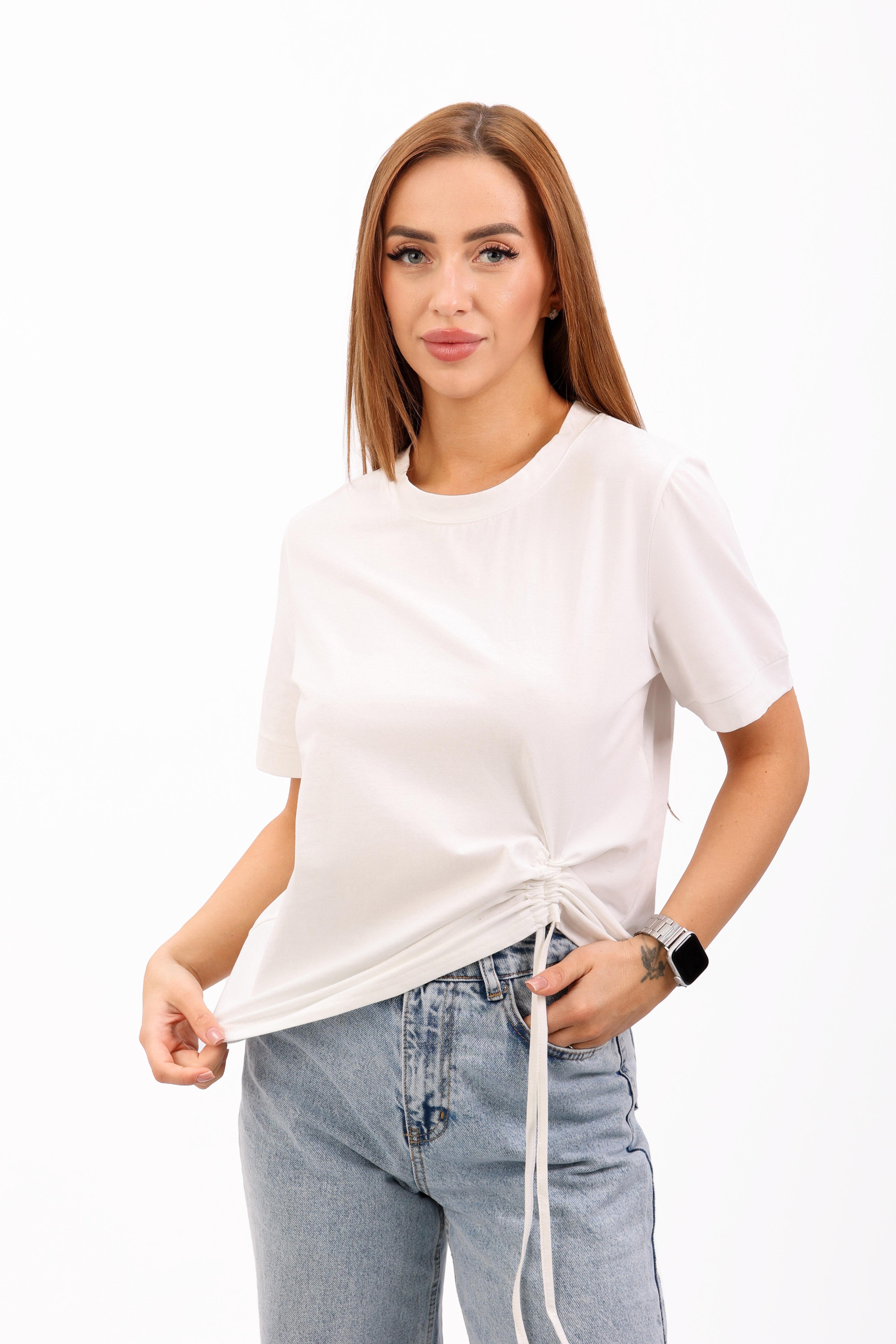 Футболка женская Where Uwear 347196 с сетевым OS Белый (347196_Onesize)