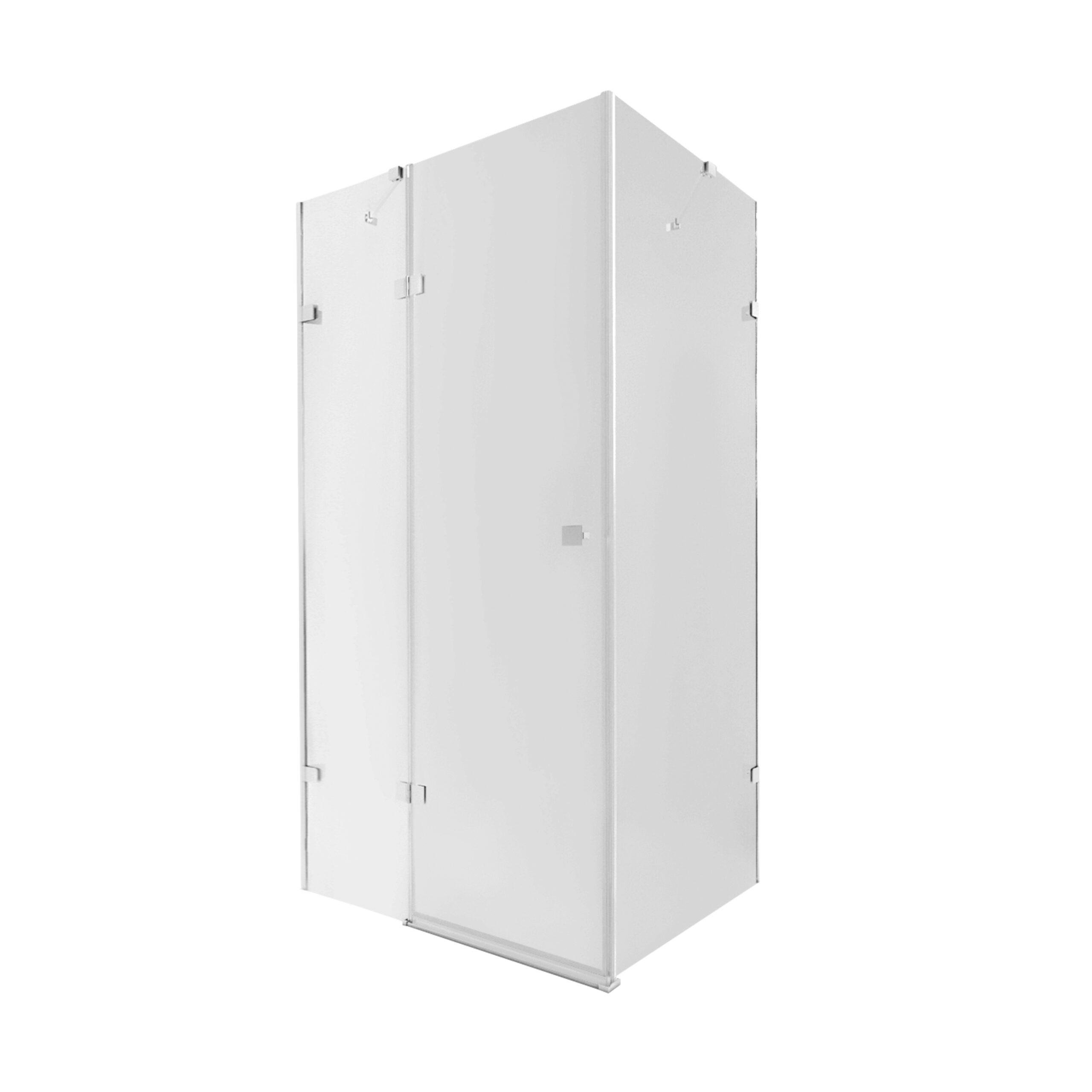 Душова кабіна Qtap Capricorn CRM10128RC6 CalcLess без піддону скло Clear 6 мм 120x80 см