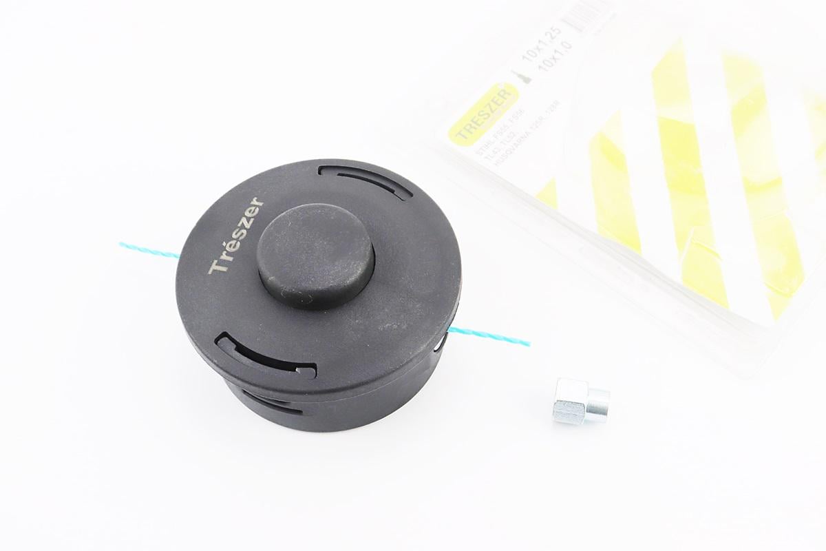 Шпуля котушка під вал М10х1,25 та перехідник M10x1,00 D-120мм OLEO MAC SPARTA 38/44 ECHO EFCO до мотокос (213573) Шпуля котушка під вал М10х1,25 та перехідник M10x1,00 D-120мм OLEO MAC SPARTA 38/44 ECHO EFCO до мотокос (213573)