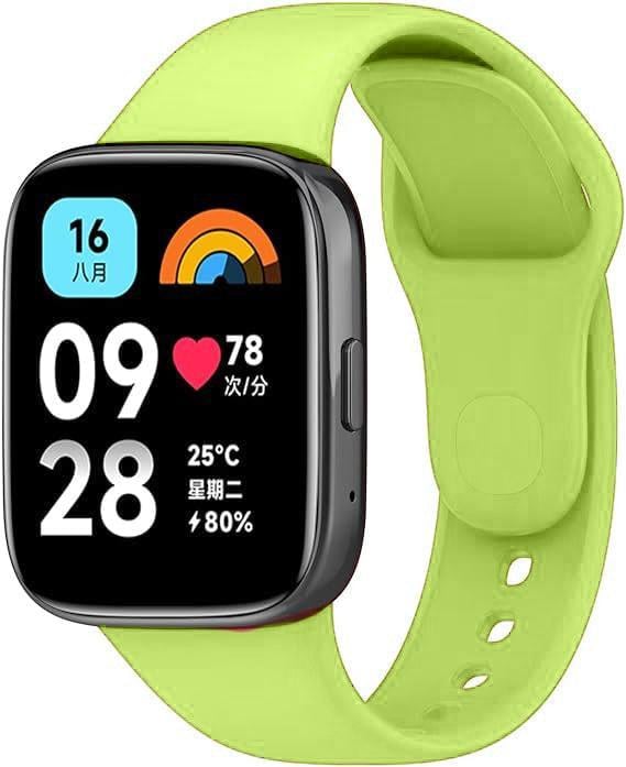 Ремешок Jsota для Redmi Watch 3 Active силиконовый Green (35138-5A)